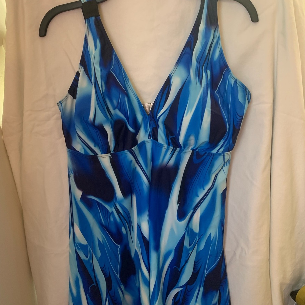 Blue Patterned Bikini - image 1